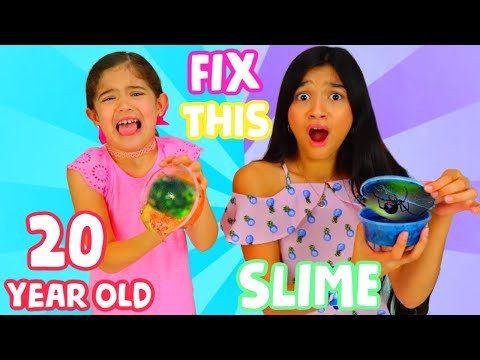 FIX THIS 20 YEAR OLD SLIME CHALLENGE!!