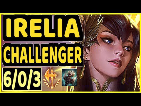 BACKLUND (IRELIA) vs XAYAH - 6/0/3 KDA BOTTOM ADC CHALLENGER GAMEPLAY - EUW