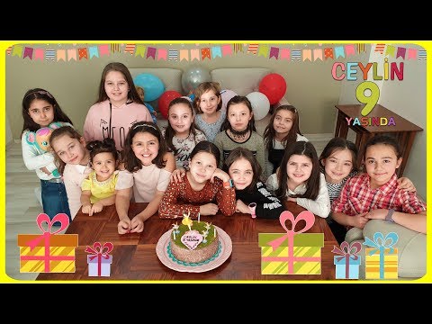 Doğum Günü Hediyelerimi Açtık! Sınıf Arkadaşlarımla Kutlama! Ceylin artık 9 yaşında! Birthday Party