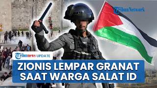 Pasukan Israel Lempar Granat ke Warga Palestina yang Masuki Masjid Al Aqsa untuk salat Idul Fitri