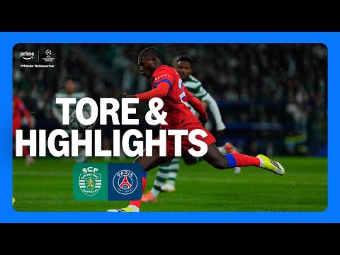 UEFA Champions League Sporting vs Paris Saint-Germain | Highlights und Tore