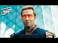 Protesters Go Against Homelander The Boys Antony Starr Claudia Doumit Colby Minifie