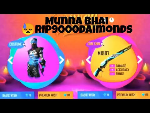 Munna Bhai gaming spinning 9000 daimonds Diwali wish event Rip 9000 daimonds Garena//