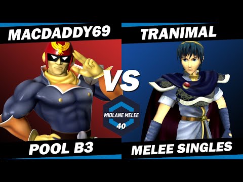 macdaddy69 vs Tranimal - Pool B3 | Midlane Melee 40
