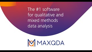 MAXQDA YouTube Video