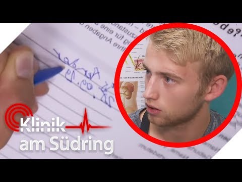 Krasse Sauklaue: Wieso hat Chris (22) so eine hässliche Handschrift?  | Klinik am Südring | SAT.1 TV