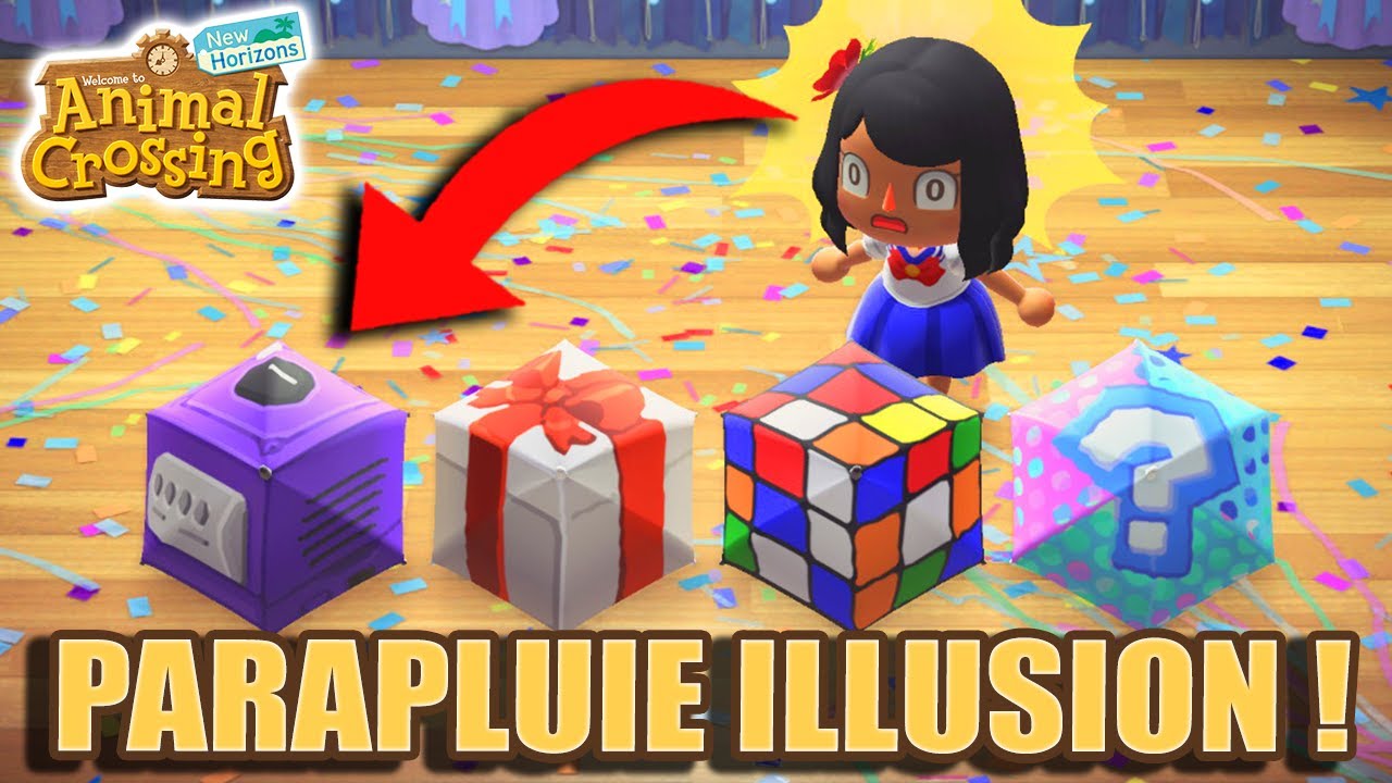MOTIF ILLUSION PORTE & PARAPLUIE ☂️ | Animal Crossing New Horizons