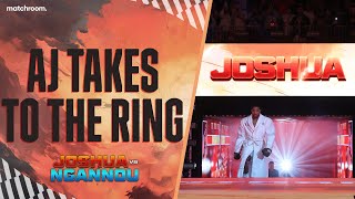 Anthony Joshua Ringwalks For Francis Ngannou Fight