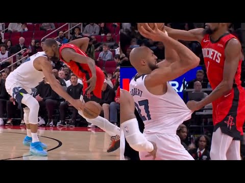 Rudy Gobert stripped KD & then got undressed by him but refs called no foul