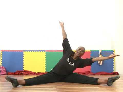 Variationen der gestreckten Beindehnung im Jazztanz