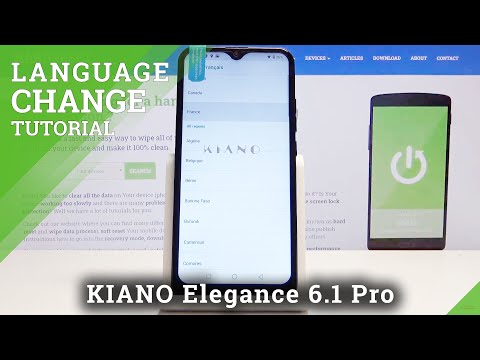 How to Change Language in KIANO Elegance 6.1 Pro - Language Settings
