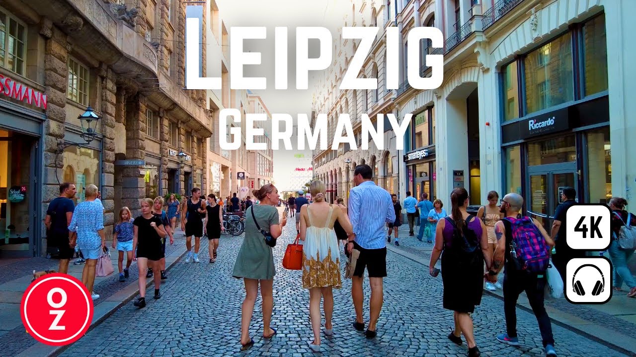 LEIPZIG - Germany 🇩🇪 4K Walking Tour Historic Center | Zentrum, Markt
