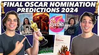 FINAL 2024 Oscar Nomination Predictions!!
