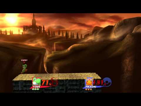 Pikachu (Nico) vs Yoshi (Yopey) Super Smash Bros Wii U Match 1