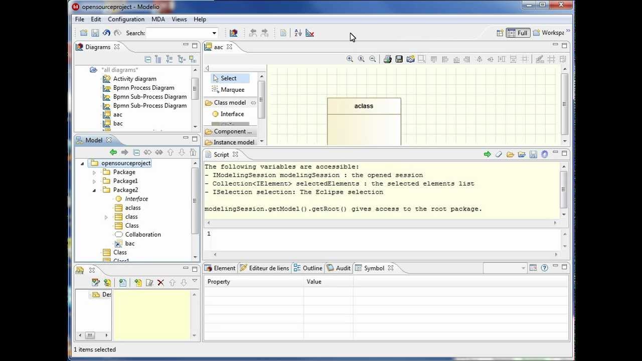 How to add Jython scripts to the Modelio interface