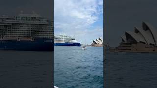 Celebrity Edge Departing Sydney Harbour 🚢 #shorts #cruise