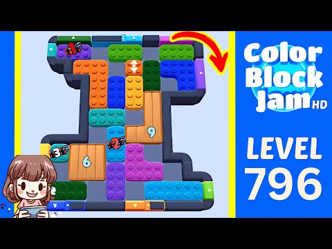 Color Block Jam Level 796 Solution Walkthrough
