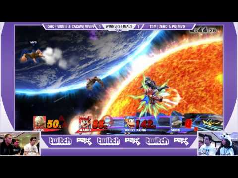S@P - TSM| Zero & PG| MVD Vs. IQHQ| Vinnie &| Viviff - SSB4 Winners Finals - Smash Wii U - Smash 4