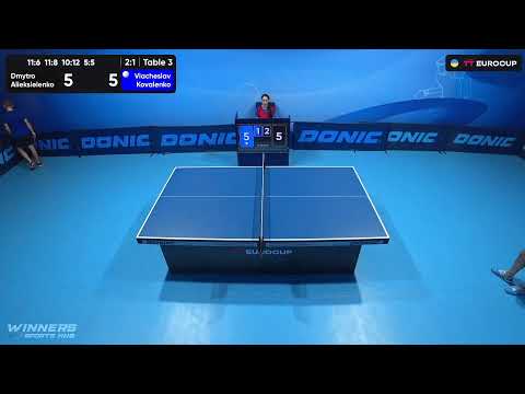 09:55 Dmytro Alieksieienko - Viacheslav Kovalenko 02.09.2023 TT Euro.Cup  Ukraine Master. TABLE 3