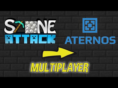 Playing STONE ATTACK with friends in multiplayer - ATERNOS Tutorial