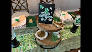 Switching out My Valentine Table Decor for St. Patrick's Day Decor