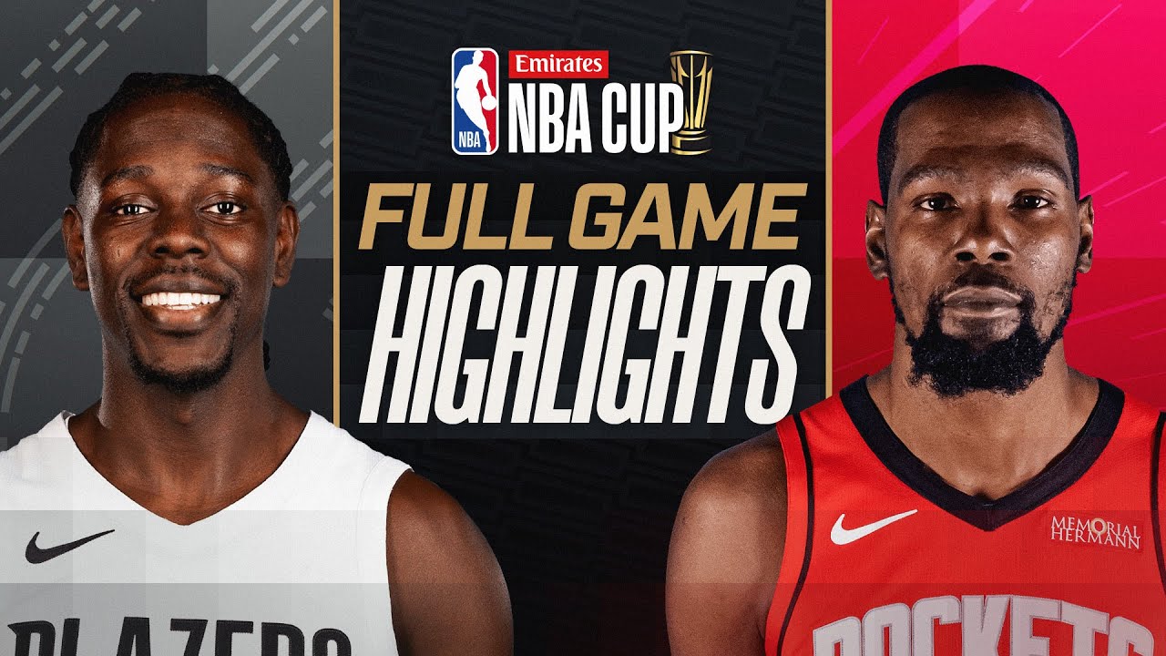 TRAIL BLAZERS at ROCKETS | EMIRATES NBA CUP 🏆 | FULL GAME HIGHLIGHTS | November 14, 2025