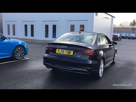 YJ18TDK AUDI A3 TFSI S LINE BLACK 2018, Sytner Audi Bradford