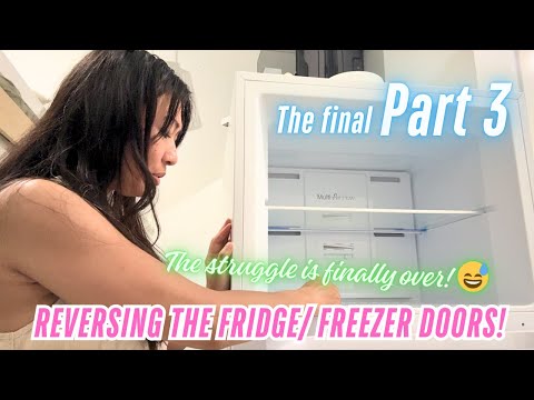 Invertir las puertas de mi refrigerador y congelador - Parte 3