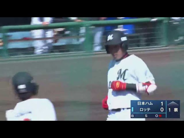 【ファーム】マリーンズ・加藤 レフトへの逆転2ランホームラン!! 2021/3/23 M-F(ファーム)