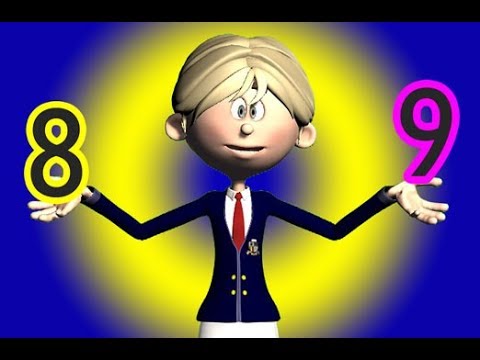 Kindergarten math - Writing 8 and 9 and counting