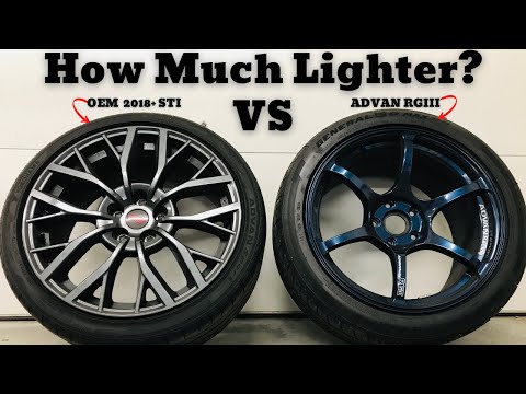 How much WEIGHT can you LOSE with LIGHTWEIGHT WRX STI wheels?