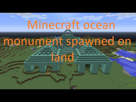 Steam Community Video Minecraft Ocean Monument Spawned On Land