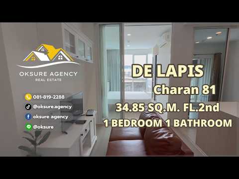 De Lapis Charan 81 : เดอ ลาพีส จรัญ 81, กรุงเทพ, 9 ถนน จรัญสนิทวงศ์, บางอ้อ, บางพลัด, กรุงเทพ, 35 ตร.ม., คอนโด ขาย, โดย NATTAPHONG Yodmanotham (K. Book), 500357811 - DDproperty.com