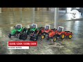 FALK Traktor šlapací 2020M Supercharger s nakladačem a vlečkou - červený