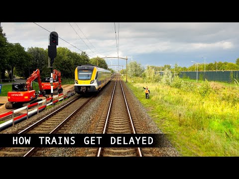 🇳🇱 [HDR] Broken cable and passing a red signal: Wijchen - Dordrecht FLIRT 20/9/2023