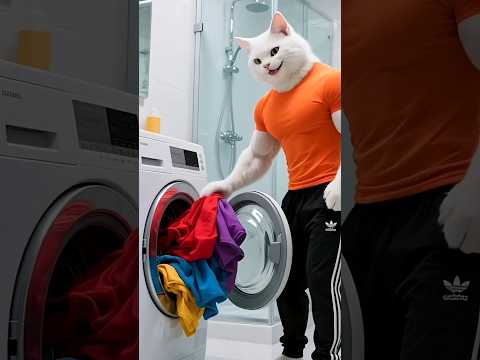 Tiny Cat Creates Big Chaos! 🐱💧😨 #Disaster" #poorcat #shortstory #realstory