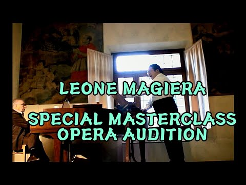 RUDY PARK - LEONE MAGIERA - OPERA AUDITIONS - MASTERCLASS -  TARQUINIA - ITALY in 2008