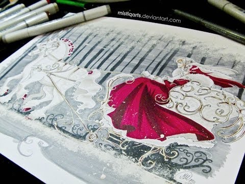 Snow Copic Illustration and Drawing Tutorial