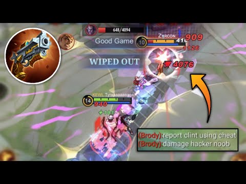 SHOTGUN BUILD CLINT IS BROKEN!!🔥 CLINT USERS MUST TRY THIS!! CLINT BEST BUILD 2023 - MLBB