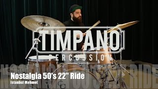Video thumbnail for Istanbul Mehmet Nostalgia 50's 22" Ride played by Vincent Carré by Timpano-percussion