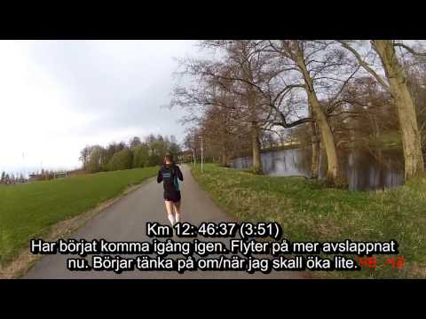 Örebro AIK Halvmaraton 2014 - 21,1 km (Löparperspektiv, kort)
