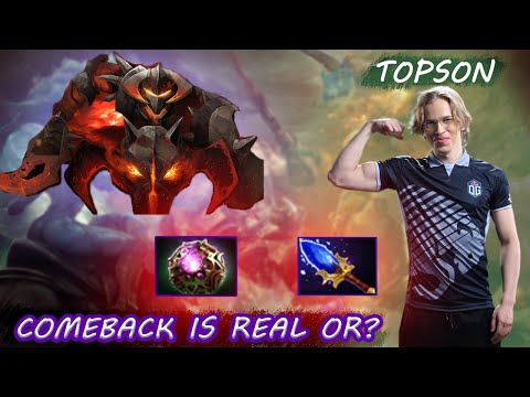TOPSON GAMEPLAY CHAOS KNIGHT // DOTA 2 // COMEBACK IS REAL OR?