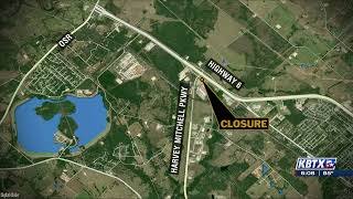 Overnight lane closures on portion of Highway 6 to begin Sunday