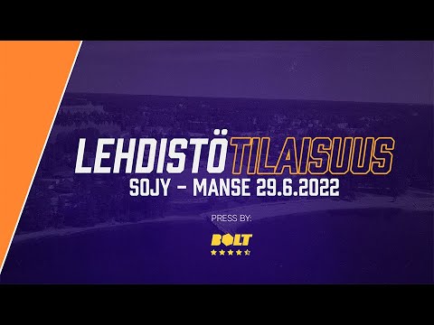 Lehdistötilaisuus: SoJy - Manse PP 29.06.2022