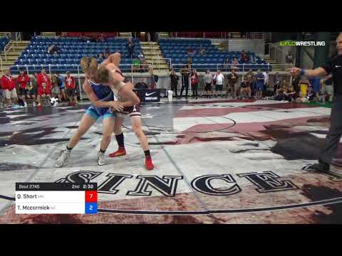 2018 USMC-USAW Cadet & Junior GR Nationals/Cadet 160 Round Of 32 - Quayin Short (MN) Vs. Tommy Mcc