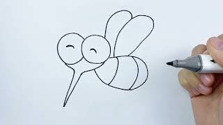 How to Draw a Mosquito: Simple Step-by-Step Guide (Part 1)