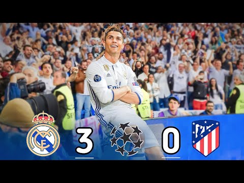 مباراة ■ ريال مدريد 3-0 أتلتيكو مدريد هاتريك ●كرستيانو دوري أبطال أوروبا [2017] جنون عصام الشوالي💥