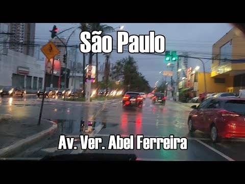 Dirigindo pela Av. Vereador Abel Ferreira - Vila Regente Feijó, São Paulo | BRASIL