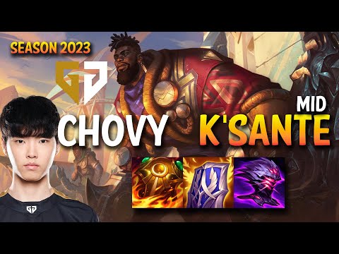 GEN Chovy K'SANTE Mid vs LEBLANC - KR Ranked