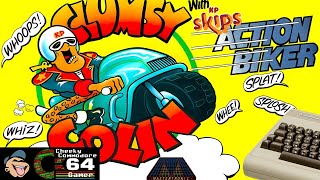 ACTION BIKER – Commodore 64 (1985) | Rob Hubbard's Isometric Collectathon with Clumsy Colin